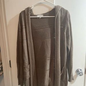 Hooded cardigan